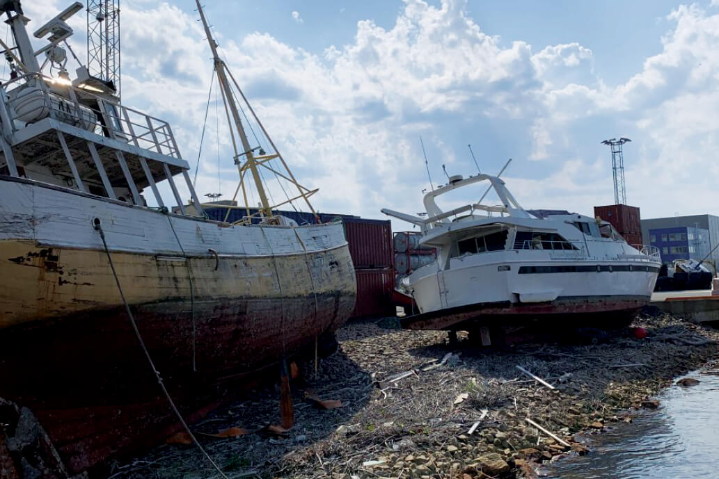 Båtvrak skaper problemer for Borg Havn